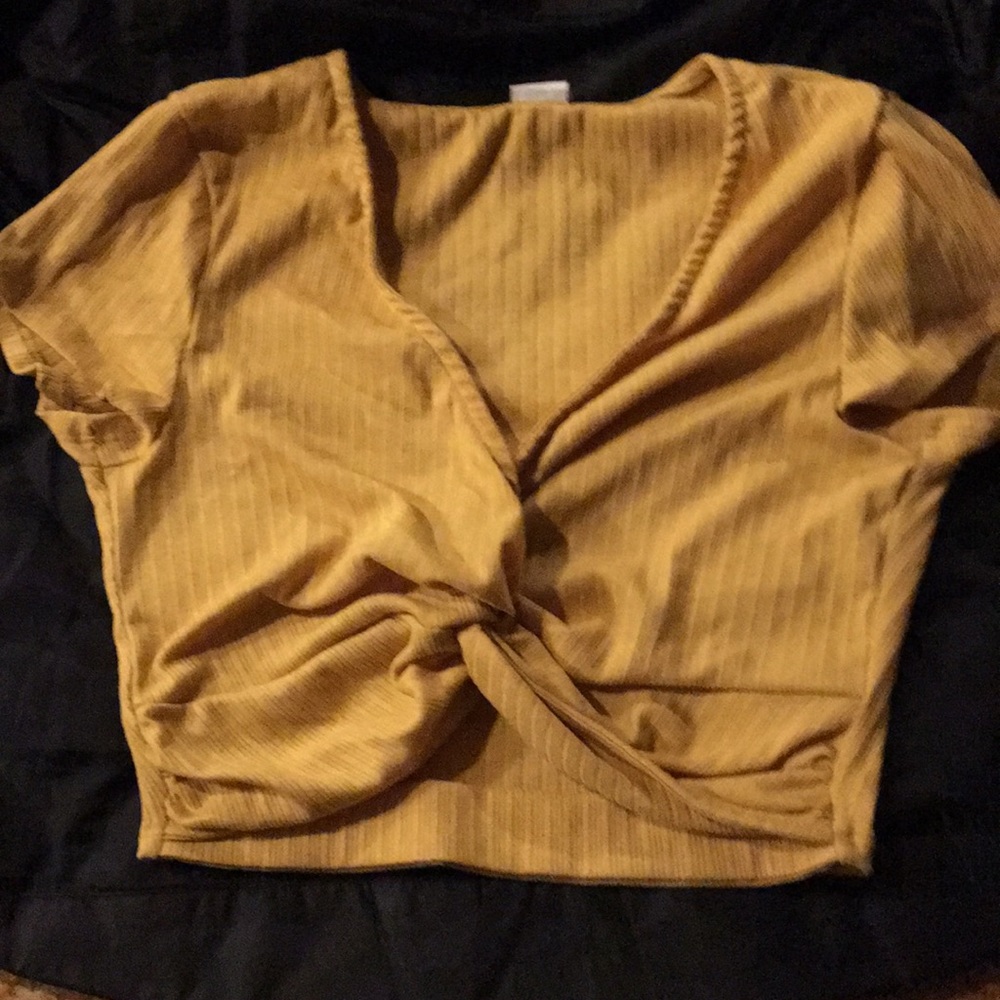 Yellow crop top from Windsor.